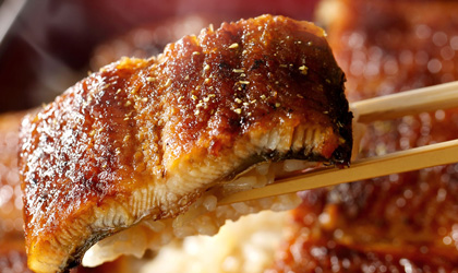 焼きたてのうなぎ
